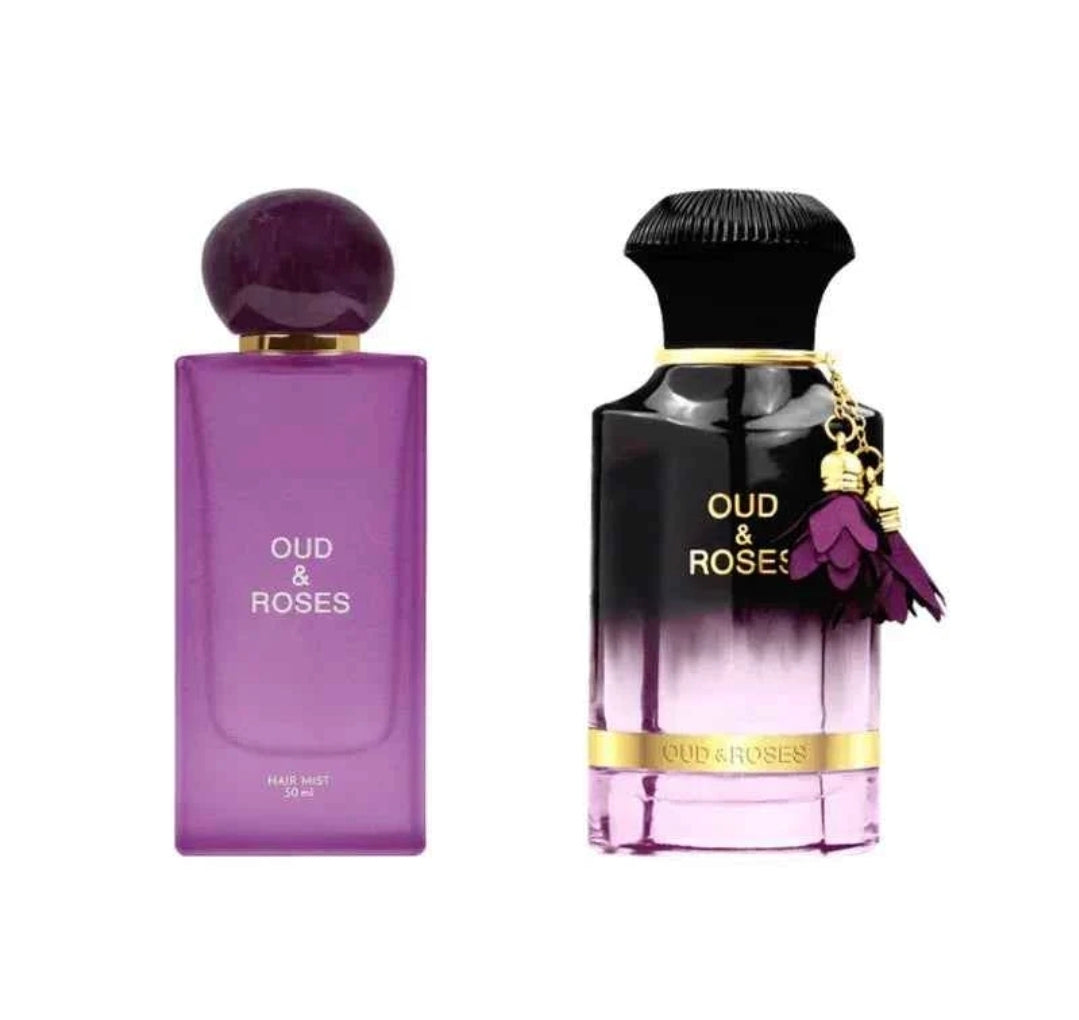 OUD AND ROSES PARFUM 60ML + BRUME 50ML